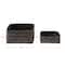 Hello Honey® Black Bamboo & Water Hyacinth Basket Set